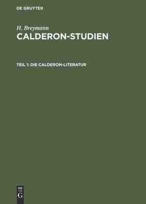 【预订】Die Calderon-Literatur 9783486732627
