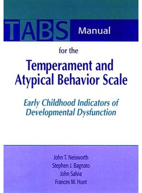预订 Temperament and Atypical Behavior Scale (TABS) Complete Set: Early Childhood Indicators of Developmental Dysfunctio