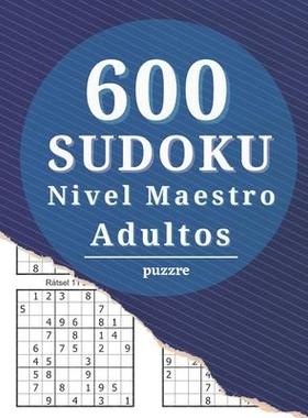 [预订]600 Sudokus Nivel Maestro Adultos: Juegos Mentales Libro De Rompecabezas 9798716592766