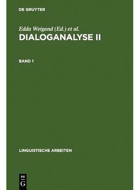 预订 Dialoganalyse II: Referate der 2. Arbeitstagung, Bochum 1988, Bd. 1: 9783484302297