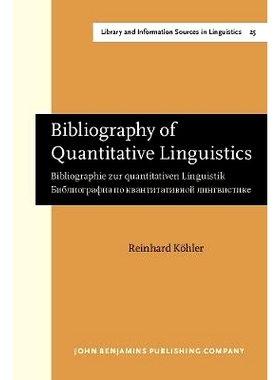 预订 Bibliography of Quantitative Linguistics. Bibliographie zur quantitativen Linguistik. Bibliografia po kvantitativno