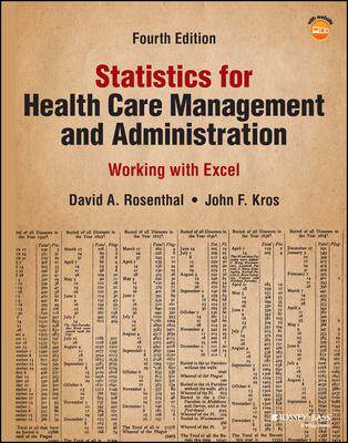 [预订]Statistics For Health Care Management And Administration 9781119901679