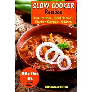 Stew Slow Size 预订 Beef More Recipes Cooker 9781977860521 Bite Chicken