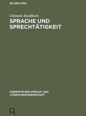 【预订】Sprache und Sprechtätigkeit 9783484220522