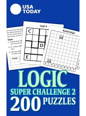 预订 USA Today Logic Super Challenge 2: 200 Puzzles: 9781524860387