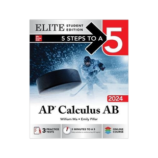 [预订]5 Steps to a 5: AP Calculus AB 2024 Elite Student Edition 9781265352844