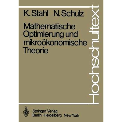 预订 Mathematische Optimierung und mikroökonomische Theorie: 9783540111412
