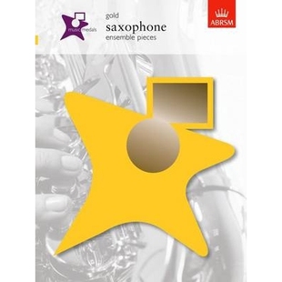 Gold Saxophone Ensemble 预订 萨克斯管合奏曲目 Medals Pieces 9781860966101 Music