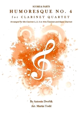 预订 Humoresque No. 4 for Clarinet Quartet: Score & Parts: 9781530960057