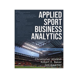 [预订]Applied Sport Business Analytics With HKPropel Access 9781492598534