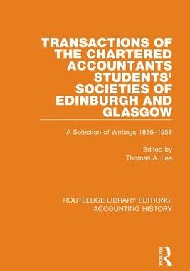 [预订]Transactions of the Chartered Accountants Students’ Societies of Edinburgh and Glasgow 9780367500900