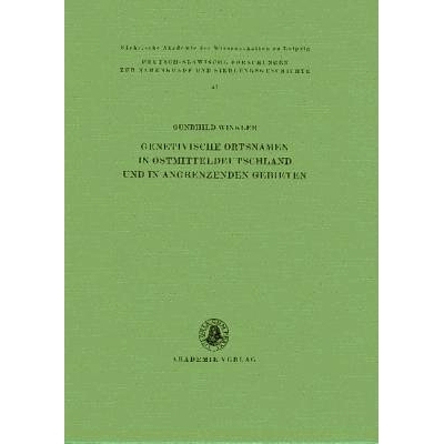 预订 Genetivische Ortsnamen in Ostmitteldeutschland und in angrenzenden Gebieten: 9783050042503
