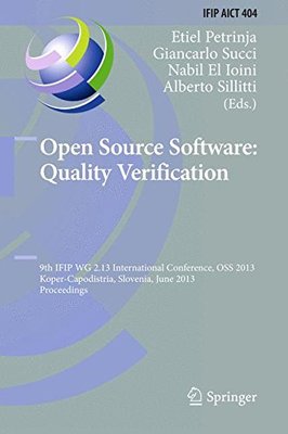 【预订】Open Source Software: Quality Verification