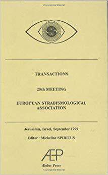 【预售】Transactions 25th Meeting European Strabismological Association