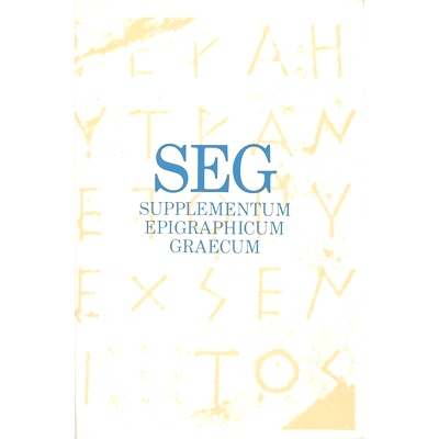 预订 Supplementum Epigraphicum Graecum, Volume XXXVIII (1988) 希腊铭文补编，第38卷（1988）: 9789050630733