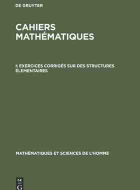 【预订】Exercices corrigés sur des structures élementaires 9783111241296