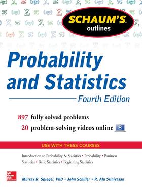 预订 英文原版 概率与统计，第4版 Schaum's Outline of Probability and Statistics, 4th Edition