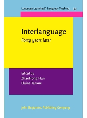 预订 Interlanguage. Forty years later. 中介语言：四十多年之后: 9789027213204
