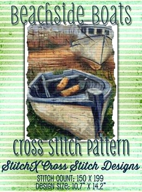预订 Beachside Boats Cross Stitch Pattern: 9781508579892