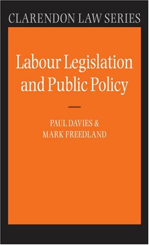 【预订】Labour Legislation and Public Policy