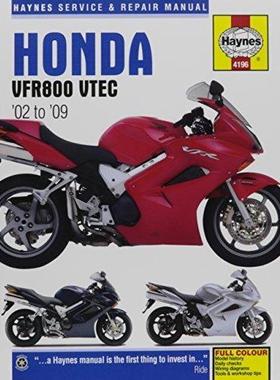 [预订]Honda VFR V-Tec V-Fours (02 - 09) Haynes Repair Manual 9781785213038