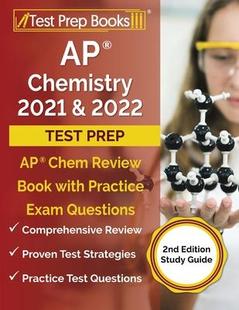 Exam 预订 Practice 2nd and Prep Review Test with 2022 9781628456912 Edition Chemistry Book 2021 Questions Chem