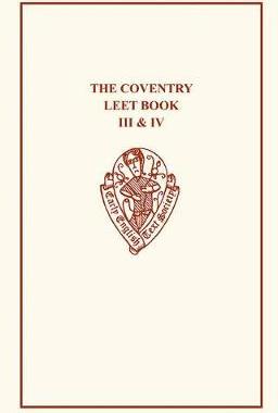 【预订】Coventry Leet Book III & IV