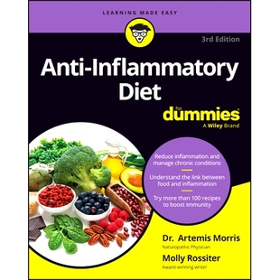 3rd 9781394340835 Inflammatory 第3版 抗炎饮食达人迷 Edition Dummies for Diet Anti 预订