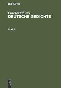 DEUTSCHE GEDICHTE BD. HEDDG HEDERER 9783486774238 预订