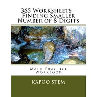 预订 365 Worksheets - Finding Smaller Number of 8 Digits: Math Practice Workbook: 9781512124200