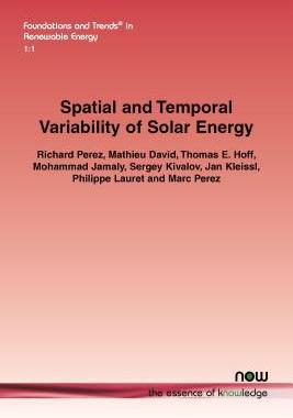 [预订]Spatial and Temporal Variability of Solar Energy 9781680831528