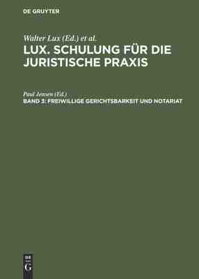 【预订】Freiwillige Gerichtsbarkeit und Notariat 9783112306406