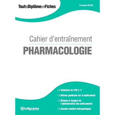 预订 Pharmacologie : cahier d’entraînement 药理学：培训书: 9782759033669