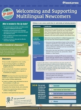 预订 TESOL Zip Guide: Welcoming and Supporting Multilingual Newcomers (Pack of 10) TESOL Zip 指南：欢迎和支持多语言新移