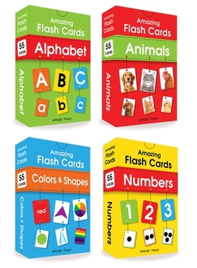 预订 Amazing Flash Cards (Set Of 4 Boxes): Alphabet, Number, Animals, Colors And Shapes 神奇闪卡（4盒装）: 9789388810739