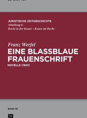 【预订】Eine blaßblaue Frauenschrift 9783110283174