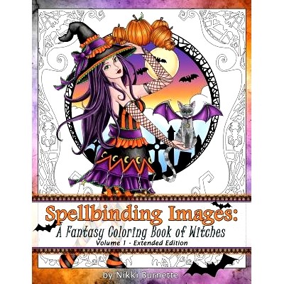 预订 Spellbinding Images: A Fantasy Coloring Book of Witches: Extended Edition: 9781535559171