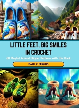 预订 Little Feet, Big Smiles in Crochet: 60 Playful Animal Slipper Patterns with this Book: 9798876200464