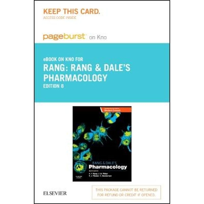 预订 Rang & Dale’s Pharmacology Digital product license key 9780702067358