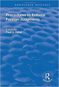 【预售】Procedures to Enforce Foreign Judgments