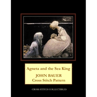 Stitch 9798645138103 the John Bauer King and Sea Pattern 预订 Cross Agneta