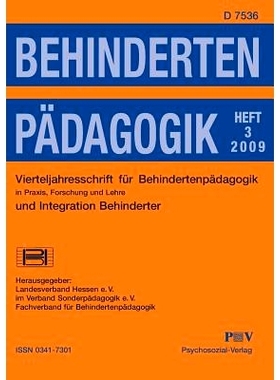 预订 Behindertenpadagogik - Vierteljahresschrift Fur Behindertenpadagogik Und Integration Behinderter in Praxis, Forschu