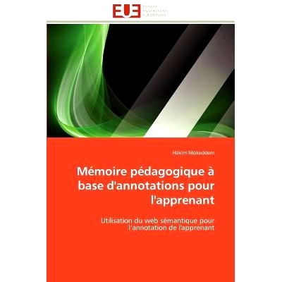 预订 M Moire P Dagogique Base D’Annotations Pour L’Apprenant: 9786131589140