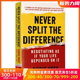 克里斯·沃斯 Chris the 英文原版 Difference Split 强势谈判 Never 现货 Voss