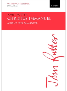 预订 Christus Immanuel (Christ our Emmanuel) 基督我们的以马内利 (Christus Immanuel): 9780193565975