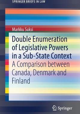 【预订】Double Enumeration of Legislative Powers in a Sub-State Context