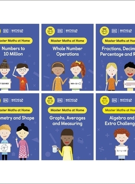 预订 Maths - No Problem! Collection of 6 Workbooks, Ages 10-11 (Key Stage 2) 数学——没问题！6本练习册合集，适合10-11岁