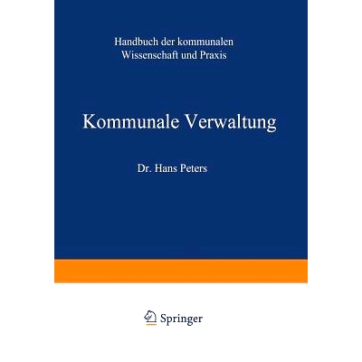 预订 Kommunale Verwaltung: Band I / II: 9783642869624