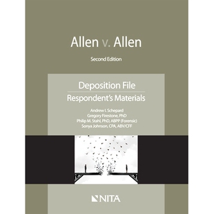 预订 Allen v. Allen: Deposition File, Respondent’s Materials Allen诉 Allen: 证词，被告资料: 9781601568175