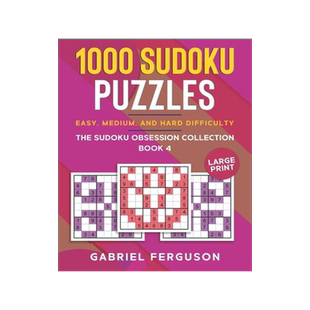 [预订]1000 Sudoku Puzzles Easy, Medium and Hard difficulty Large Print: The Sudoku obsession collection Bo 9781913470791